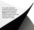 Twelve South Sustainable Leather Large Desk Pad - Desk Mat for Computer, Mouse Traction Surface, Desk Protector, Large Mouse Pad, Moisture and Heat Resistant, Non-Slip Desk Pad, Spill Resistant, Grey - Image 3