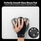 Glass Gaming Mousepad, 13x16 inch White Tempered Glass Mousepad, Professional Esport MousePads - Image 5