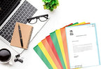 Assorted Color Vinyl Folders, Heavy Duty Plastic Folders with Clear Front Pocket, Doctor Stuff, Letter Size L-Type Document Holder for Home, Office and Medical, Pack of 100 - Image 5