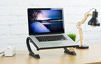 VIVO Black Fully Adjustable Curved Laptop, Notebook and Monitor Riser Stand STAND-V001N - Image 4