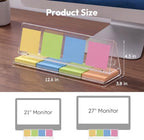 NIUBEE Monitor Memo Board Holder, Sticky Note Holder Acrylic for Desk - Image 7