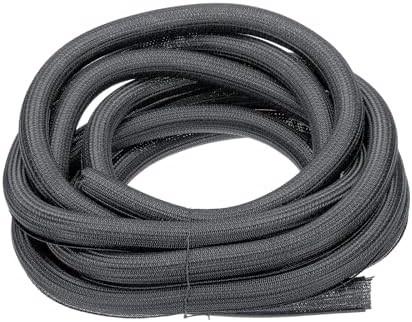 MECCANIXITY Split Sleeve Wire Loom Braided Sleeve 1-1/2" 25Ft Grey by MECCANIXITY