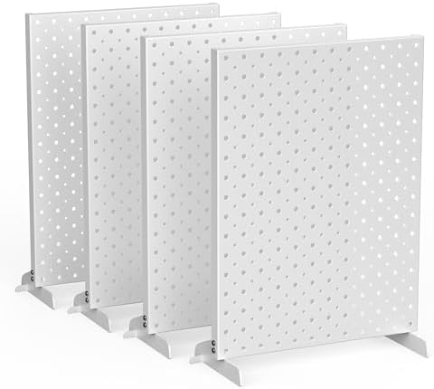 EVERHANGER Metal Pegboard Display Stand, Freestanding Tabletop Pegboard by ToolStorageOrganizer