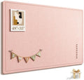 Large Bulletin Board, 48 X 35 Inches Felt Cork Board with 40 Pushpins, Foldable Felt Notice Pin Board Photo Display Board with Self-Adhesive Tape for Office Home School (Pink, 48x35 inch) by Subeauty