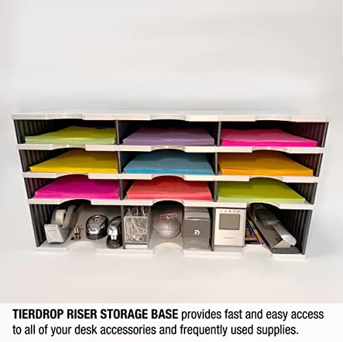Ultimate Office TierDrop Riser Storage Base, Lifts Sorter 5 inches, 3 Slots - Image 4