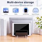 Chunful 5 Slot Adjustable Vertical Laptop Stand for Desk - Image 4