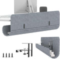 47.2" Under Desk Cable Management Tray, No Drill Cable Organizer for Table by ERGOCOLLECT