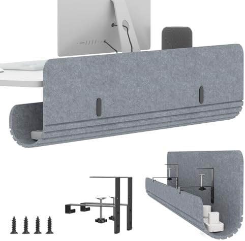 47.2" Under Desk Cable Management Tray, No Drill Cable Organizer for Table by ERGOCOLLECT