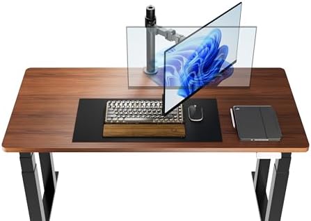 Amazon Basics Single Computer Monitor Stand with Cable Management, Height Adjustable VESA Desk Arm Mount, Fully Adjustable Tilt and Rotation, Steel, Black, Fits 13-30" Screens - Image 6