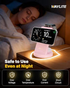 3 in 1 Fast Charging Station for iPhone, 25W Wireless Magnetic Phone Charger for iPhone 17 16e 16 15 14 13 12 Serise, Watch Charger Stand, Wireless Charging Station for AirPods 4 3 Pro, Pink - Image 6