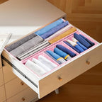 Set of 7 Nested Woven Cube Baskets, Drawer Organizers in Multi-sizes - Image 6