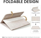 Large Bulletin Board, 35 X 24 Inches Felt Cork Board with 40 Pushpins, Foldable Felt Notice Pin Board Photo Display Board with Self-Adhesive Tape for Office Home School (Oatmeal, 35x24 inch) - Image 5