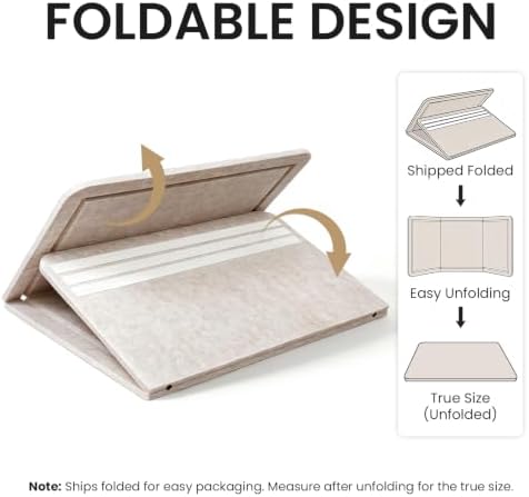Large Bulletin Board, 35 X 24 Inches Felt Cork Board with 40 Pushpins, Foldable Felt Notice Pin Board Photo Display Board with Self-Adhesive Tape for Office Home School (Oatmeal, 35x24 inch) - Image 5