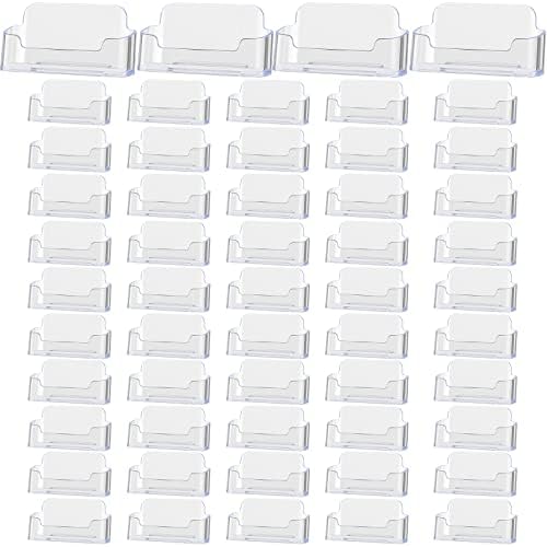 Thenshop 64 Pack Business Card Holder Clear Acrylic Stand, Desktop Style by Thenshop