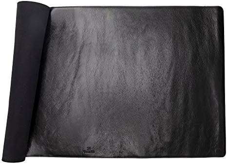 Venito Premium Leather Desk Mat (36 X 19 inch) - Large Mouse Mat for Home Office Accessories (Rustic Black)* - Image 5