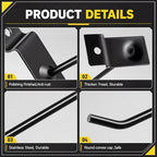 Moxweyeni 100 Pack Slatwall Hooks for Retail Garage Metal,4 Inch,Black - Image 3