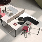 Chihein L-Shaped Desk Pad for Home Office Black (57.1”+ 57.1”) x 19.7” - Image 6