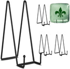 Decolore 5 Pack 14 Inch Black Picture Stand Large Plate Stand for Display Table Top Easel for Picture, Posters, Decorative Plate, Book and Canvas by Decolore