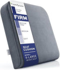 ComfySure Seat Cushion Extra Large - Firm Memory Foam Chair Pad for Recliner, Wheelchair, Office Chair, Stadium, Bleacher, Car, Floor, Patio Furniture, Bariatric Overweight Users 19”x17”x3” by COMFYSURE