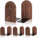 Book Ends,4 Pack Medium Bookends Wood Book Ends Universal Economy Bookend (4, Medium) by shikaman