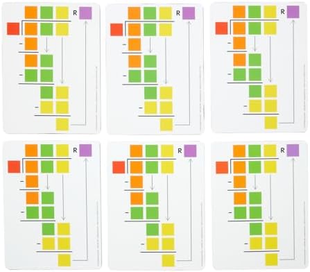 Really Good Stuff Beginning Long Division Dry-Erase Boards - 6 Boards by ReallyGoodStuff