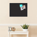 PinPix 27x20 inch Cork Bulletin Board. This Decorative Framed Pin Board Comes with Diamond Pattern in Black Design and Satin Black. Ideal for Home, Office Decor or School (PinPix-120) - Image 3