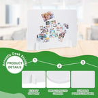 PATIKIL Desk Dividers 24" x 16", 2 Pack Desk Privacy Panel Freestanding Noise Reducing Partition Acoustic Panel with 4Pcs Support Feet for Testing Office Home Library Pure White Style C - Image 3