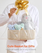 KALLAX Small Woven Storage Basket for Organizing, 12 x 8 x 4.5 inch, 3 Pack - Image 7