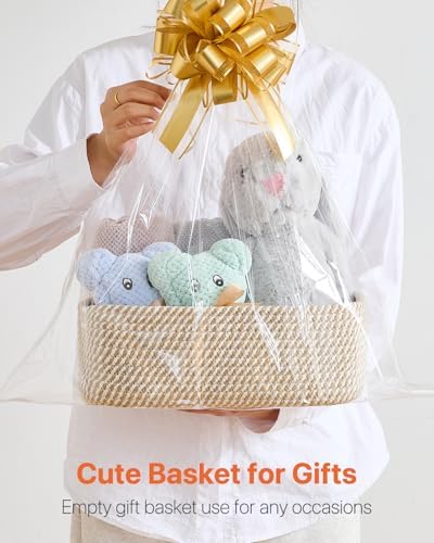 KALLAX Small Woven Storage Basket for Organizing, 12 x 8 x 4.5 inch, 3 Pack - Image 7