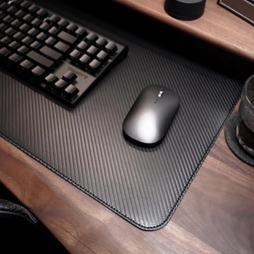 120x60cm Carbon Fiber Leather Office Desk Pad, Ultra Thin Gaming Mouse Mat - Image 5