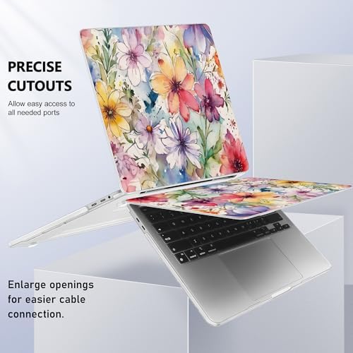 May Chen for MacBook Pro 16 inch A2141 2020 2019 Release, Screen Protector & Keyboard Cover Plastic Soft-Touch Case for MacBook Pro 16-inch with Touch Bar & Touch ID - Abstract Floral - Image 6