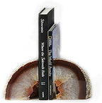 JIC Gem Natural Agate Geode Bookends Anti-Slip Heavy Duty 1 Pair 6-8 Lbs - Image 5