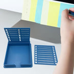Almencla 2xSticky Notes Holder with Stencil, Sticky Notes Dispenser Holder Note Template Box Notepad Holder for School, Desktop, Room, 6 Pcs - Image 3