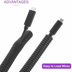 DMiotech 50ft Wire Loom Split Tubing 5/8 Inch(15.9mm) ID Black - Image 4