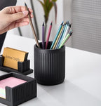 Set of 4 -Concrete Office Desk Accessories for Men-Modern Industrial Decor - Image 4