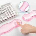 Acrylic Keyboard Stand with Gel Wrist Rest for Keyboard and Mouse Set - Image 2