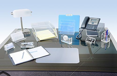 Kantek Clear Acrylic Large Letter Tray, Stackable Desk Organizer, Front Loading, 10.6" x 13.9" x 2.5", Non-Skid Feet, Office Organizer, Desk Accessory - Image 5