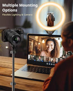 UBeesize 12" LED Ring Light with 62" Tripod Stand, Phone Holder & Remote - Image 3
