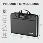 Fireproof Binder Organizer with 15 Pack Pockets,Letter Size,Black - Image 6