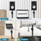 Vondynote Set of 2 Studio Monitor Stands Desktop Speaker Stands Height Adjustable 12" to 18" Speaker Stands with Desk Clamp - Image 7