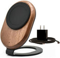 ARK Uno - Solid Wood MagSafe Stand Magnetic Wireless Charging Station w/Adapter & USB to USB C15W Wireless Charger. for iPhone 12-17 & Some Samsung. Home, Office, Kitchen,Best Mens Gifts! by ARKHomeOffice