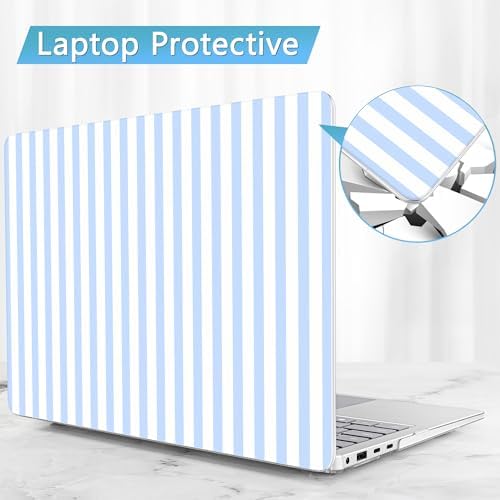 Case for Surface Laptop 8 2026/7 2024 13.8", Blue & White Stripes - Image 7