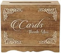 Wooden wedding Card Box with Lock - Elegant Graduation Decorations & Greeting Card Organizer, Secure Keepsake Storage for Cards, Invitations & More, Stylish & Functional Design by ZYNTIX