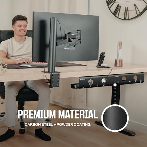 COREMINDED No-Drill Under Desk Cable Management Tray, 2-Pack, Large - Image 5