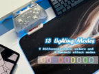 JMIYAV White RGB Gaming Mouse Pad 31.5x12 Inch PC XL Large Extended Mousepad Glowing Led Light Up Desk Pad Non-Slip Rubber Base Computer Cool Mouse Mat Desk Accessories Gaming Setup Singularity - Image 3