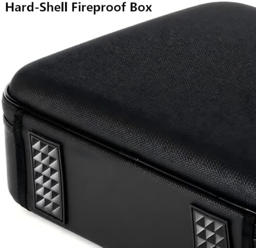 Fireproof Document Box with Lock & Accordion File Folder - Image 5