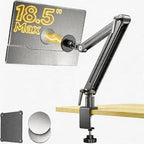 Portable Monitor Holder Mount Arm with Strong Magnetic 360° Rotating Base Bearing Over 5LBS Compatible with 12.9/14.6/15.6/17.3/18.5 inch iPad Pro/Mini/Air/Surface/Samsung by Feising