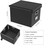 File Organizer Box with Lids, Collapsible File Folder Organizer - Image 3