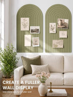 Large Arched Felt Bulletin Board 47.2''×25.5'', Olive Green - Image 4