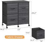 HIGDBFE 4 Drawer Mobile Lateral File Cabinet 23''W for Large Printer - Image 2